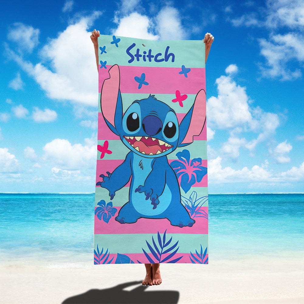 Stch Beach Towel - 70 x 150cm Microfibre Camping Towels for Girls Kids Quick Dry Super Soft Beach Blanket Pool Travel Swimming Bath Shower Towel