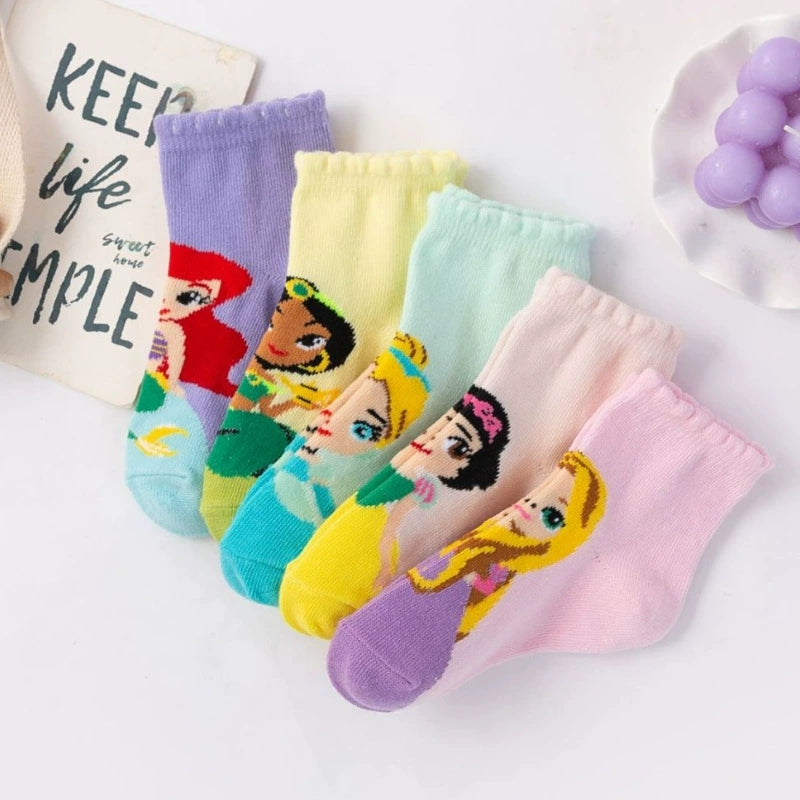 5 Pairs Toddlers Boys Kids heros  Costume cotton Infant Ankle Socks 1-5 Years (UK, Age, 1 Year, 3 Years, Regular, Princess(1-3years)