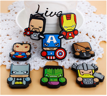 6PCS Toy Princes FRIDGE MAGNET Kids Memo Party Bag Fillers Board 3D Action Figures Gift Refrigerator sticker(Avengers)