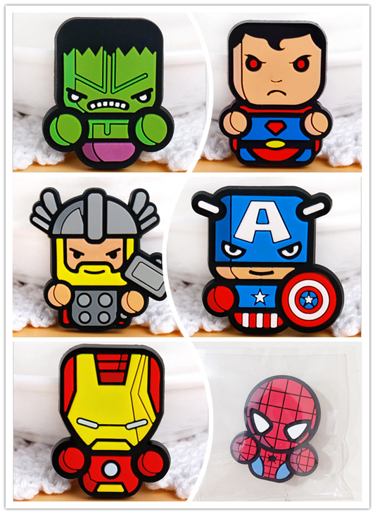 6PCS Toy Princes FRIDGE MAGNET Kids Memo Party Bag Fillers Board 3D Action Figures Gift Refrigerator sticker(Avengers)