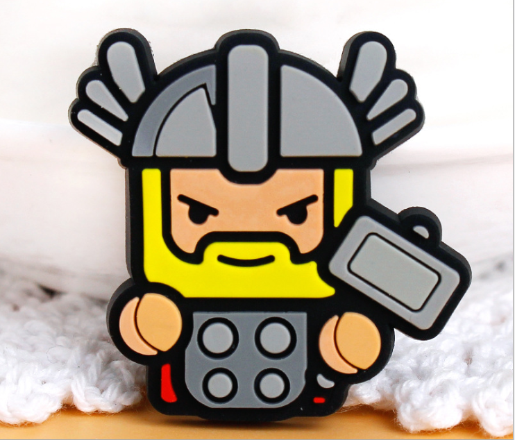 6PCS Toy Princes FRIDGE MAGNET Kids Memo Party Bag Fillers Board 3D Action Figures Gift Refrigerator sticker(Avengers)