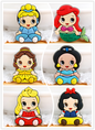 6PCS Toy Princes FRIDGE MAGNET Kids Memo Party Bag Fillers Board 3D Action Figures Gift Refrigerator sticker (Princess)