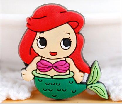 6PCS Toy Princes FRIDGE MAGNET Kids Memo Party Bag Fillers Board 3D Action Figures Gift Refrigerator sticker (Princess)