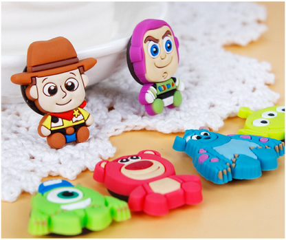 6PCS Toy Princes FRIDGE MAGNET Kids Memo Party Bag Fillers Board 3D Action Figures Gift Refrigerator sticker(Toy Story