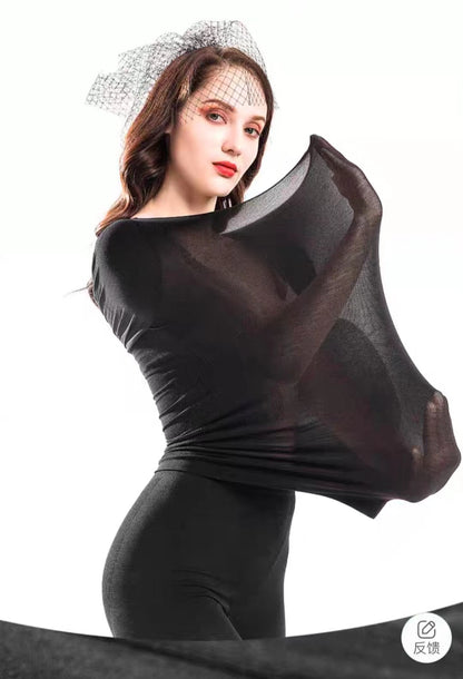 Women Ladies Thermal Underwear Set Soft Winter Warm Large Elasticity Special heat self body shaping Base Layer Tops & Leggings (Black, L(UK6-UK14))