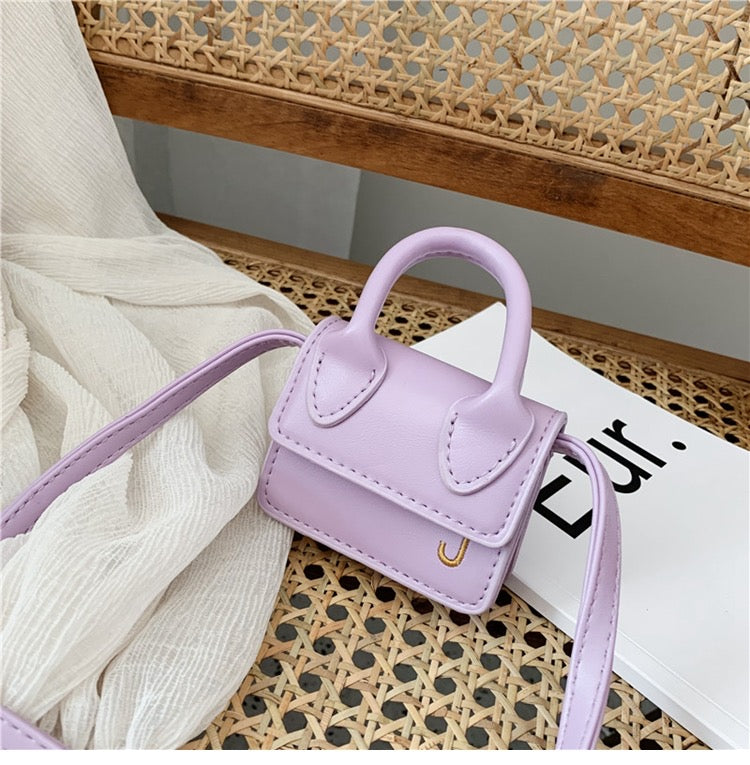 Shoulder Bag Girls Kids Children Handbags Portable Mini Coin Purse Messenger Crossbody Bag PU Mini Flip Bag Makeup Accessories Bags Gift Travel Holiday little small 9 * 4 * 13