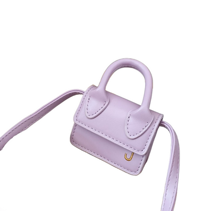 Shoulder Bag Girls Kids Children Handbags Portable Mini Coin Purse Messenger Crossbody Bag PU Mini Flip Bag Makeup Accessories Bags Gift Travel Holiday little small 9 * 4 * 13
