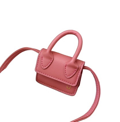 Shoulder Bag Girls Kids Children Handbags Portable Mini Coin Purse Messenger Crossbody Bag PU Mini Flip Bag Makeup Accessories Bags Gift Travel Holiday little small 9 * 4 * 13