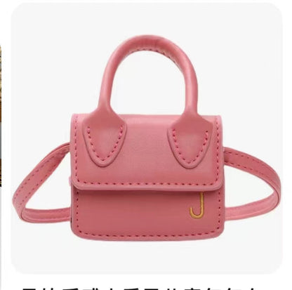 Shoulder Bag Girls Kids Children Handbags Portable Mini Coin Purse Messenger Crossbody Bag PU Mini Flip Bag Makeup Accessories Bags Gift Travel Holiday little small 9 * 4 * 13