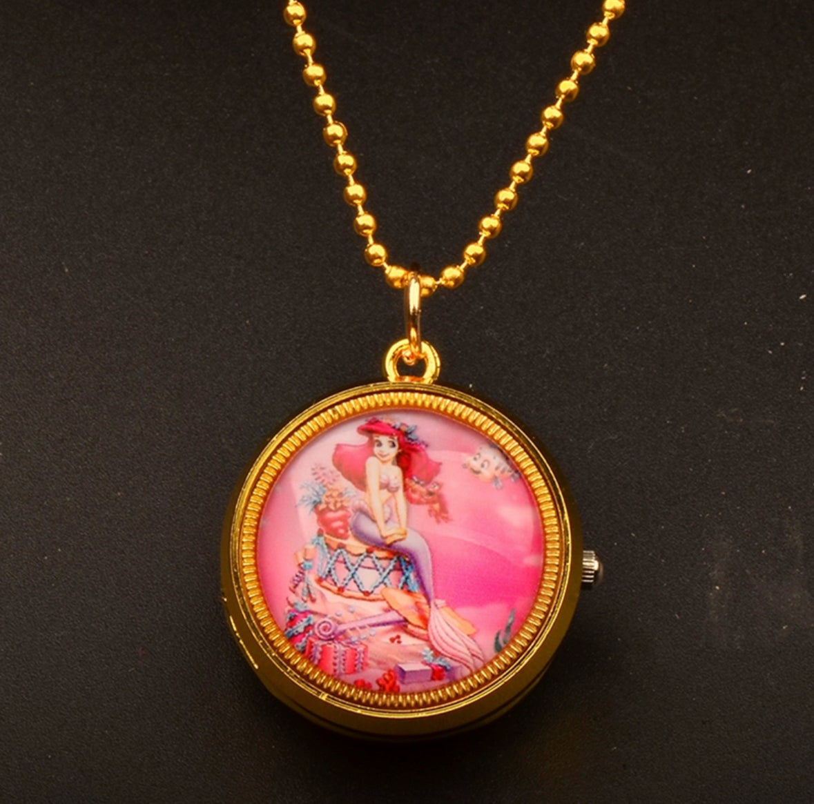Nurse Watch Princess Spiderman Mermaid Elsa Kids Girls Boys Pocket Watch, Quartz with Chain, Vintage Roman Numerals Stylish Pocket Watch for Birthday Gift