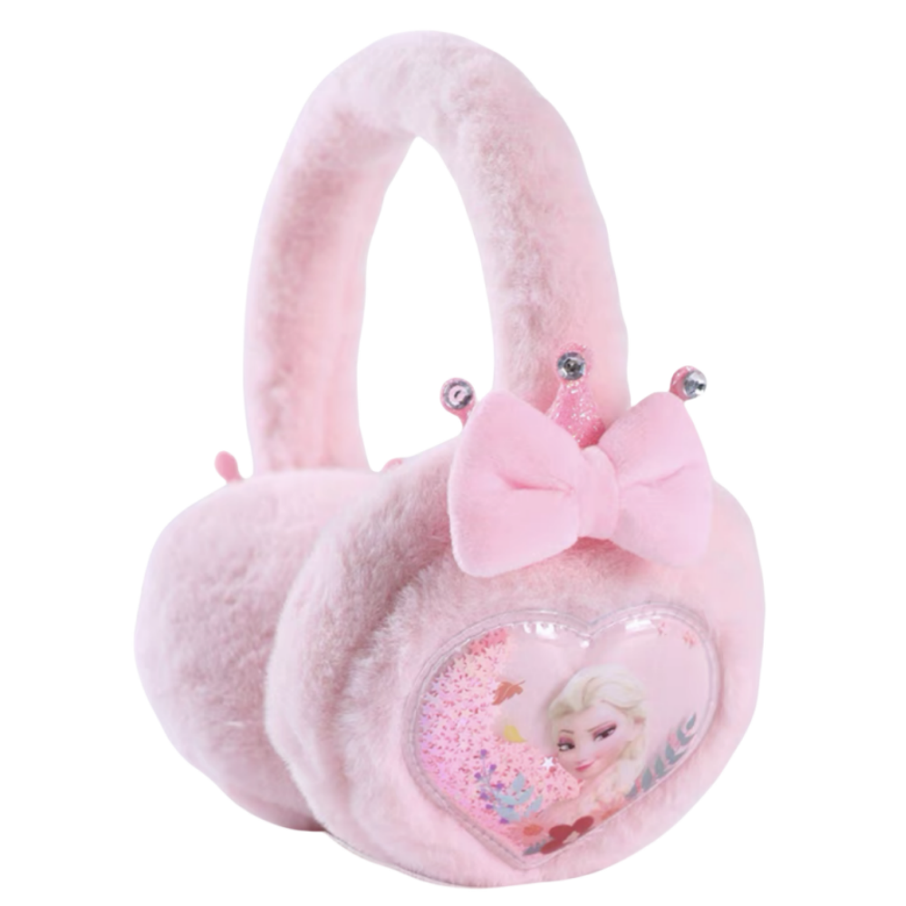 Kids Boy Girl Earmuffs Winter Fleece Thermal Outdoor Warm Plush Ear Warmer(Blue Elsa)