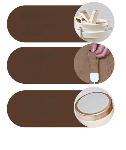 600ML Stch Travel Mugs, Insulated Coffee Cup with Leakproof Lid Reusable Water Bottle Travel Car Coffee Cup -Stainless Steel Coffee Thermal Mug for Hot and Cold and Tea