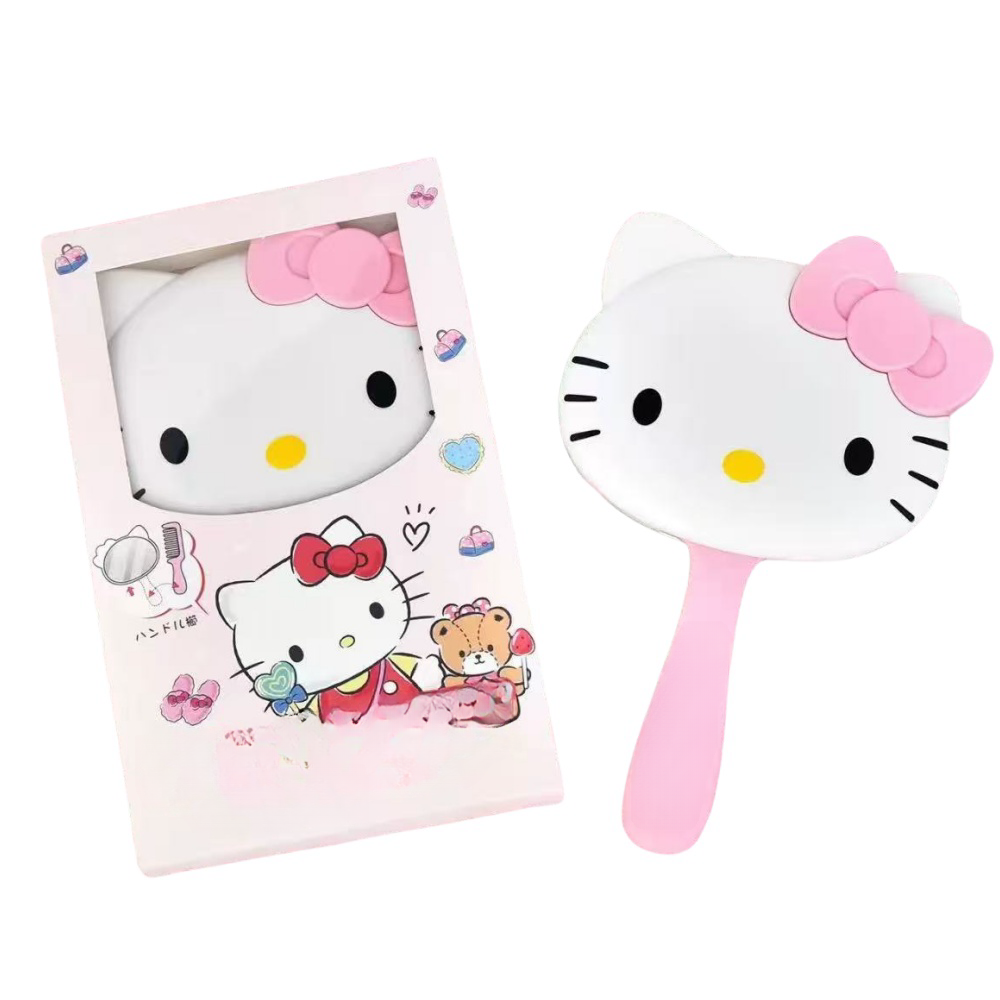 2 Pcs Girls Hair Brush Set, Fine Tooth Detangle Comb and Brush, Cute Travel Hairbrush for Girls Women Wet Dry Hair Curl Straight Styling  (Kuromi)