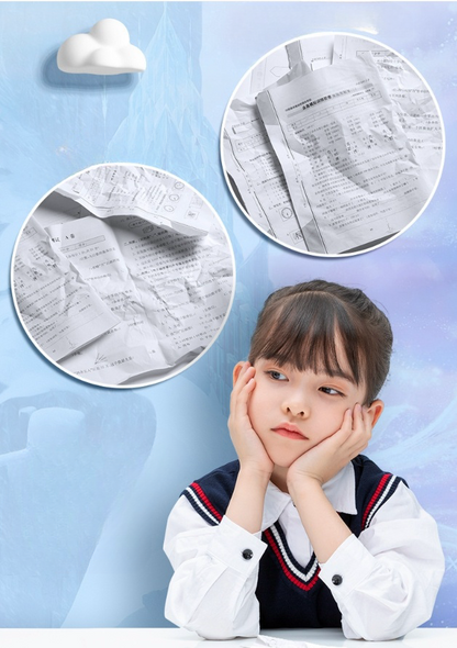 A4 Expanding File Organiser, 13 Compartment Large Capacity Document Folder, Accordion Document Organizer with Colourful Label Tabs, Handle, Office School (Frozen, A4)