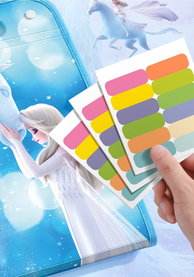 A4 Expanding File Organiser, 13 Compartment Large Capacity Document Folder, Accordion Document Organizer with Colourful Label Tabs, Handle, Office School (Frozen, A4)