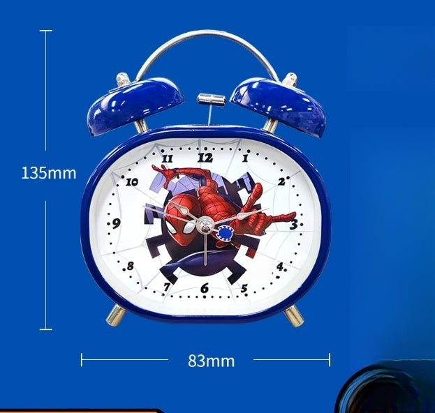 Princess Mermaid Kids digital Alarm Clock for Heavy Sleepers with Twin Bell and Large Digits, Loud Battery Retro Alarm Clock with Night Light for Bedside, Bedroom