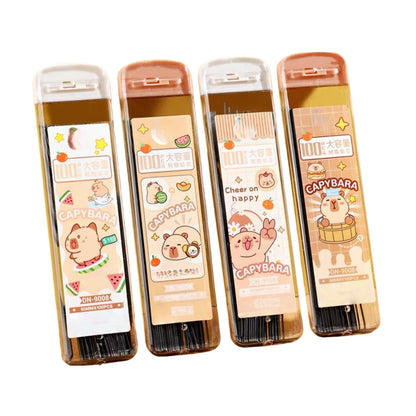 Automatic Pencil Refills (400 Pcs), 0.5mm Lead cute Kitty Mechanical Pencils, Mechanical for Sketching, Woodworking, Crafts, Art (Capybara 400pcs)