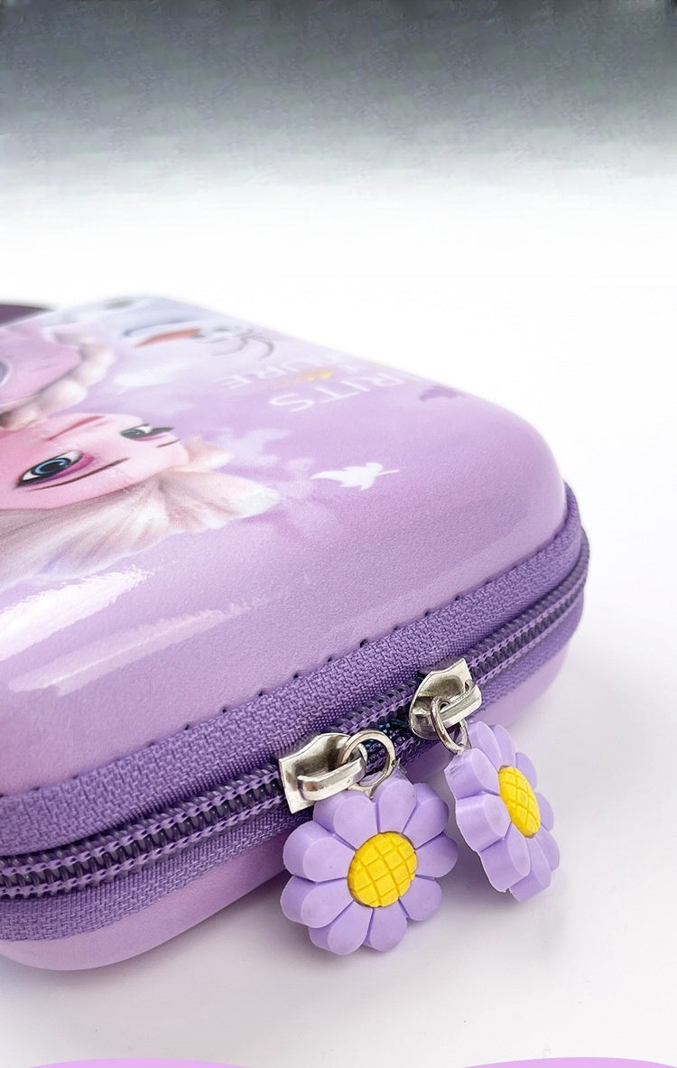Kids Purse Girls Silicone Mini Children's Coin Purse Cute Cartoon Shoulder Bag Crossbody Bag Accessories Bags Adjustable Strap for Kids Gift Travel Holiday (Purple Frozen)