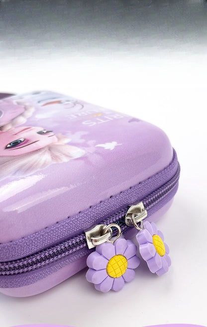 Kids Purse Girls Silicone Mini Children's Coin Purse Cute Cartoon Shoulder Bag Crossbody Bag Accessories Bags Adjustable Strap for Kids Gift Travel Holiday (Purple Frozen)