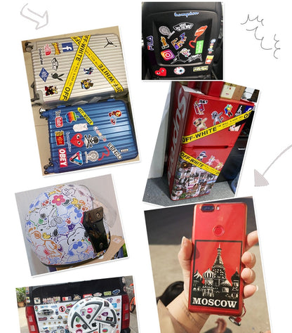 50pcs Princess Aven Superheros Toy Kids Stickers Luggage Laptop Skateboard Waterproof Party Bag Fillers Waterbottle Decal Graffiti Patches