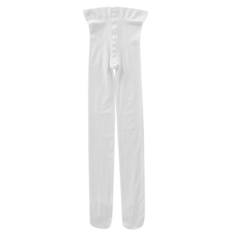 50 Denier Dance Ballet Tights Girls Womens Convertible Stretch Transition Footed Tights with Holes Ultra-soft Ballet Tights