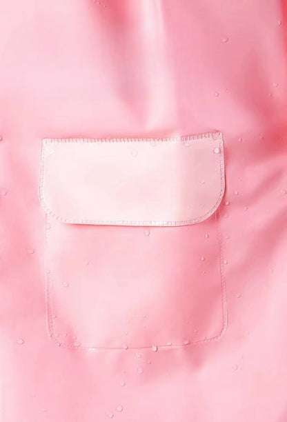 Kids Elsa Spider Raincoats Waterproof Rain Jacket Hooded Rain Poncho Toddler Boys Girls Rain Suit Reusable Rainwear with bag Cover 1-8 Years(Kuromi )