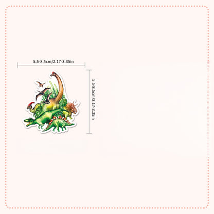 50pcs panda music Superheros Toy Kids Stickers Luggage Laptop Skateboard Waterproof Party Bag Fillers Waterbottle Decal Graffiti Patche (Dinosau)