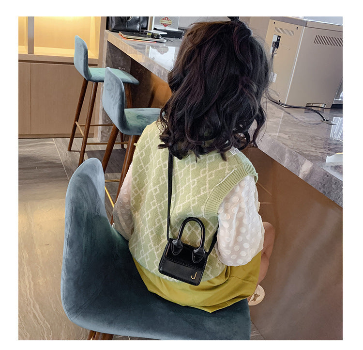 Shoulder Bag Girls Kids Children Handbags Portable Mini Coin Purse Messenger Crossbody Bag PU Mini Flip Bag Makeup Accessories Bags Gift Travel Holiday little small 9 * 4 * 13