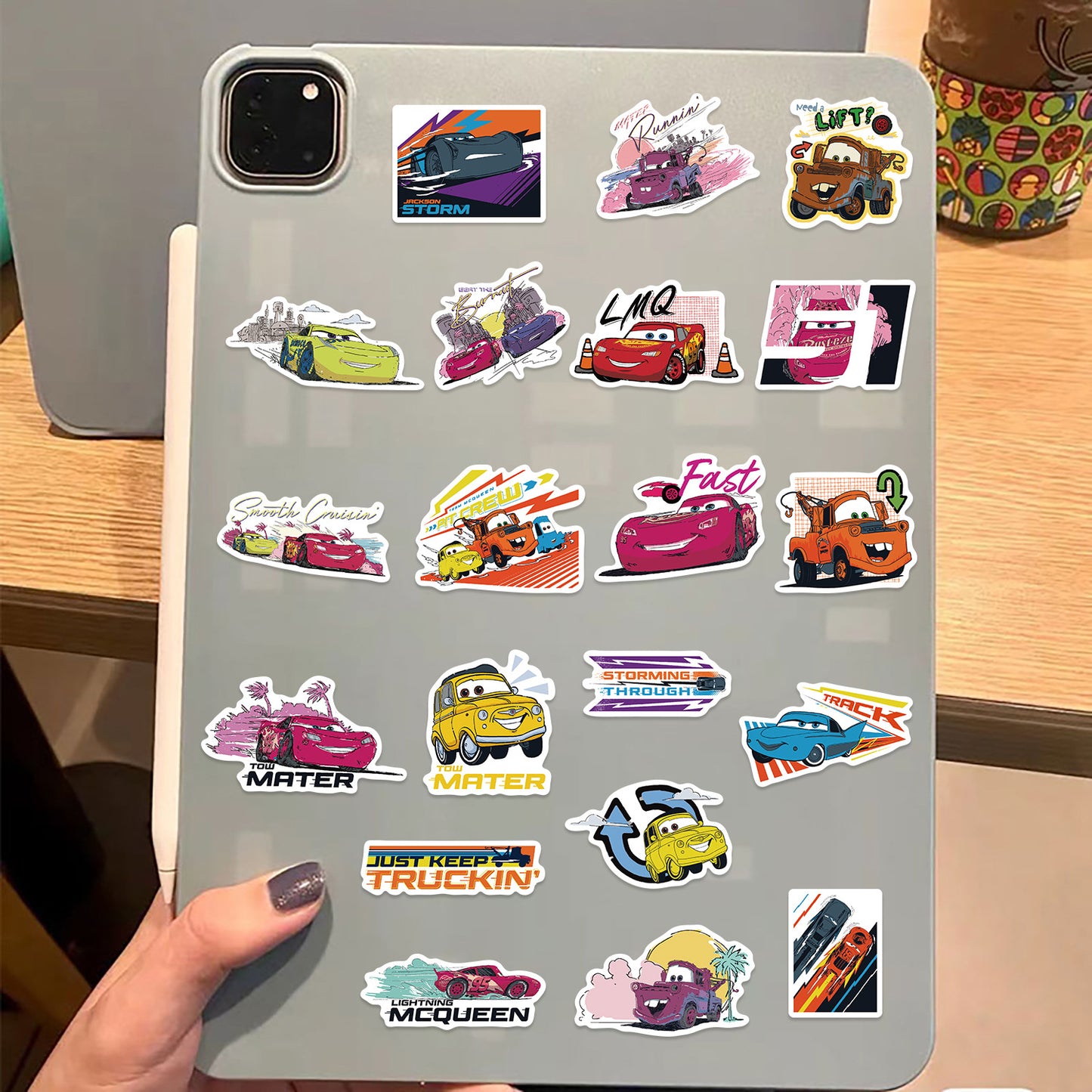 50pcs Princess Aven Superheros Toy Kids Stickers Luggage Laptop Skateboard Waterproof Party Bag Fillers Waterbottle Decal Graffiti Patches (Cars)