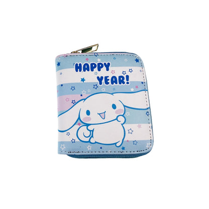 Kids GIrls Women Wallet Cute Trifold Wallet with Coin Purse Card Slots with zip pockets Gifts PU leather (Cinnamoroll)