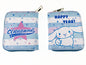 Kids GIrls Women Wallet Cute Trifold Wallet with Coin Purse Card Slots with zip pockets Gifts PU leather (Cinnamoroll)