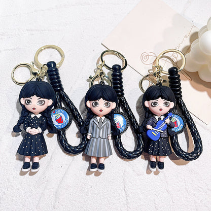 2PCS Buzz Keyring Keychain School bag Ornament Key Ring Decoration Cute Gifts for Women Girls Boys Pendant Chain Jewelry Gift For Kids