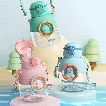 Buzz Frozen Spiderman Water Bottle Reusable Kids 700ml PP with Two Lids Leak Proof with straw Lid BPA Free Drinking bottle(Buzz)