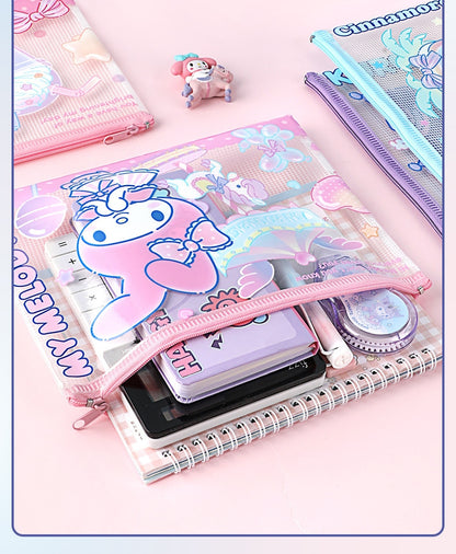 5PCS Plastic Wallets A4, 5 different designs Plastic Folders Popper Folder with Snap Closure, Lightweight Wallets for Document Office School Organization for Kids Adults