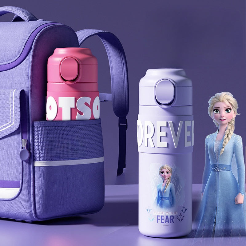 400ml Kids Elsa Water Bottles for Girls, Stainless Steel Water Bottle for School, Vacuum Insulated, BPA-Free, Leak-proof, Double-Walled, Metal Drink Bottle Hot Cold (Spiderman 2)