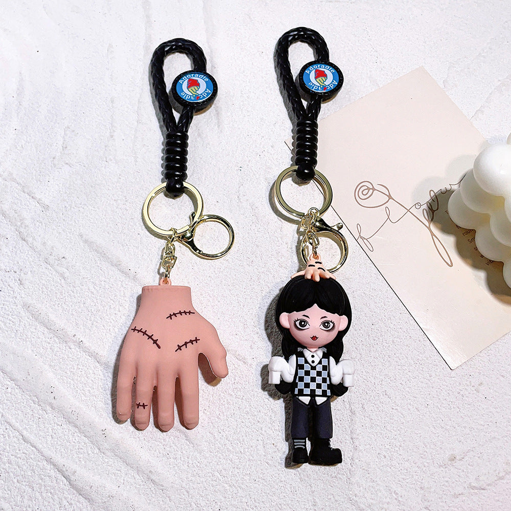 2PCS Buzz Keyring Keychain School bag Ornament Key Ring Decoration Cute Gifts for Women Girls Boys Pendant Chain Jewelry Gift For Kids