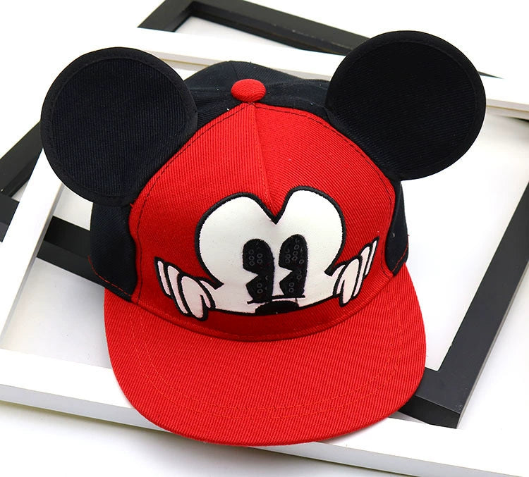 Kids Cotton Baseball Cap Hat for Boys, Boys Caps Perfect for Outdoor Sunny Days Sun Hat 3+ Years(Mickey)