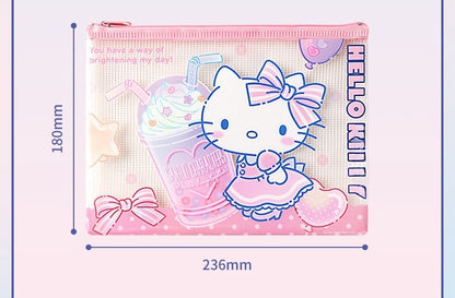 5PCS Plastic Wallets A4, 5 different designs Plastic Folders Popper Folder with Snap Closure, Lightweight Wallets for Document Office School Organization for Kids Adults