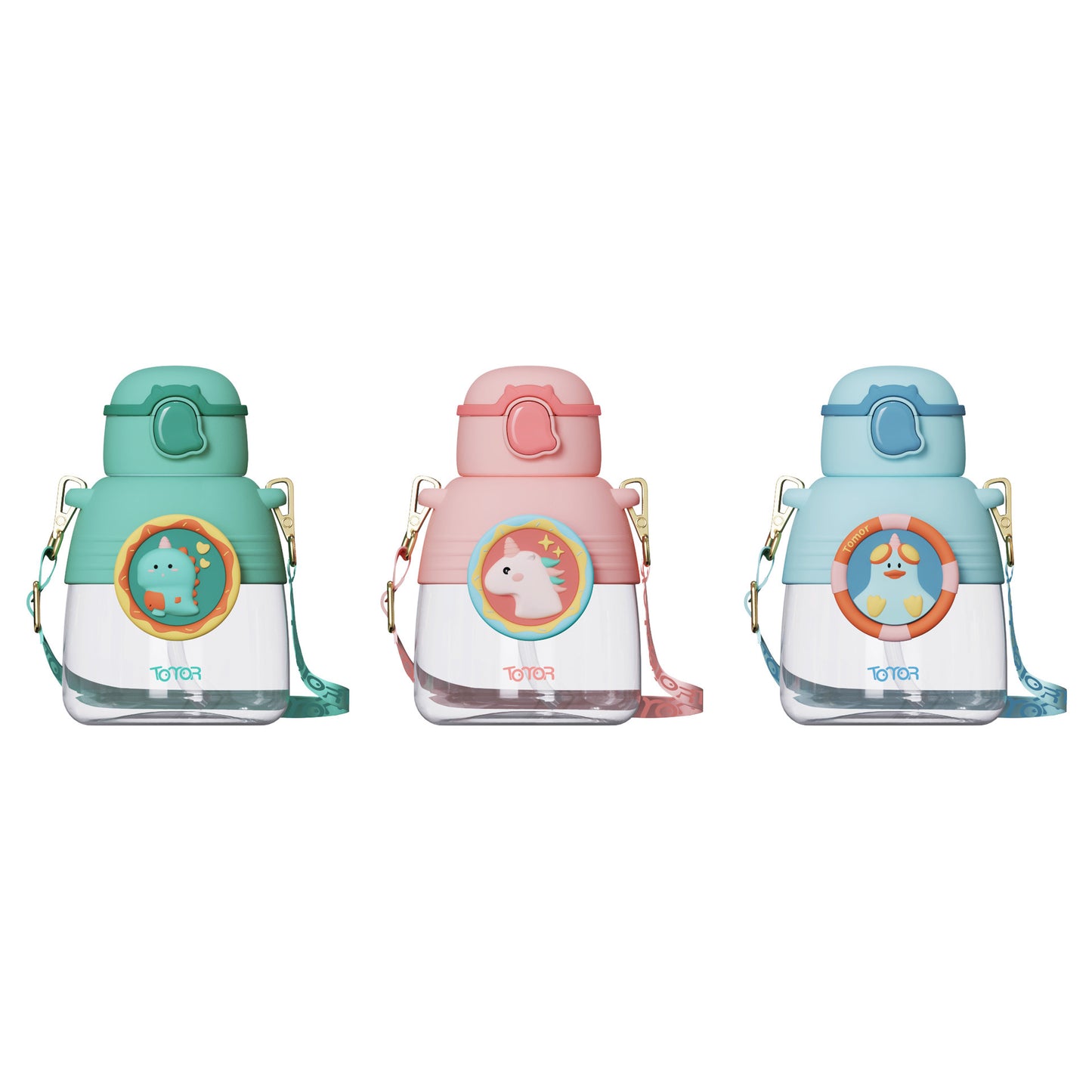 Buzz Frozen Spiderman Water Bottle Reusable Kids 700ml PP with Two Lids Leak Proof with straw Lid BPA Free Drinking bottle(Buzz)