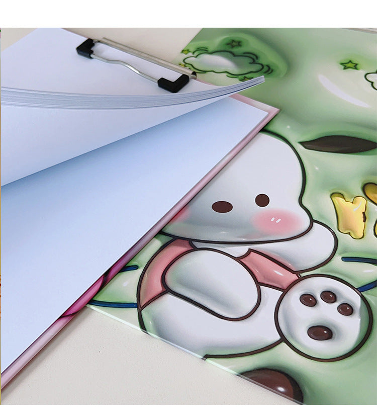 Wooden Clipboards Strong12.5 x 9 Inch A4 Size MClipboard Clipboards, Lightweight Wallets for Document Office School (Kuromi, A4)