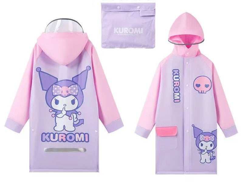 Kids Raincoats Waterproof Rain Jacket Hooded Rain Poncho Toddler Boys Girls Rain Suit Reusable Rainwear with bag Cover 1-8 Years