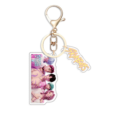 Kpop 1pcs Demon Keychain, Cartoon Hunters Figure Key Pendants Silicone for Bag backpack Keyring Decoration Pendants Adults Party Favors Birthday Party Supplies（E）