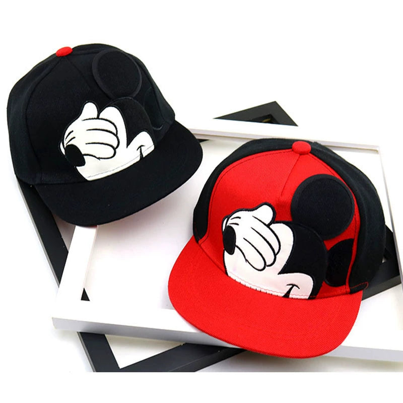 Kids Cotton Baseball Cap Hat for Boys, Boys Caps Perfect for Outdoor Sunny Days Sun Hat 3+ Years(Mickey)