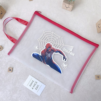 5PCS Plastic Wallets A4, 5 different designs Plastic Folders Popper Folder with Snap Closure, Lightweight Wallets for Document Office School Organization for Kids Adults