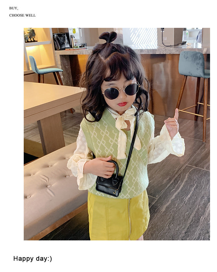 Shoulder Bag Girls Kids Children Handbags Portable Mini Coin Purse Messenger Crossbody Bag PU Mini Flip Bag Makeup Accessories Bags Gift Travel Holiday little small 9 * 4 * 13