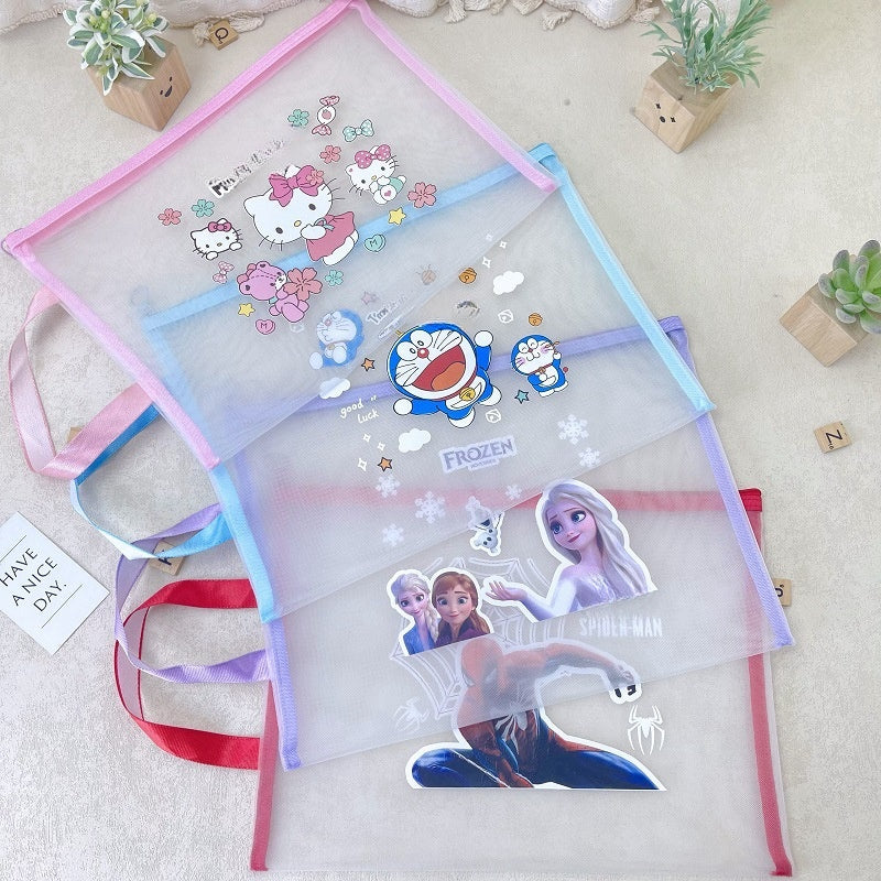 5PCS Plastic Wallets A4, 5 different designs Plastic Folders Popper Folder with Snap Closure, Lightweight Wallets for Document Office School Organization for Kids Adults