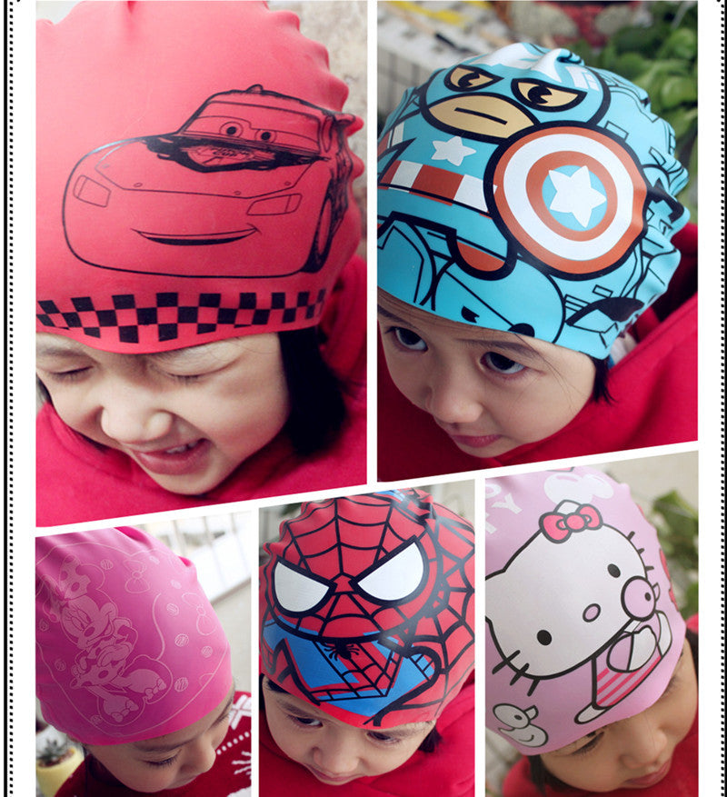 Kids Swimming Goggles Safe Soft Silicone Cap Hat Anti-Fog Waterproof No Leaking Crystal Clear Swim Goggles for Kids Children Boys Girls and Teens Age 3-15