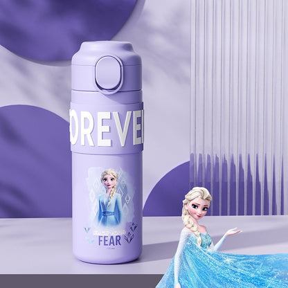 400ml Kids Elsa Water Bottles for Girls, Stainless Steel Water Bottle for School, Vacuum Insulated, BPA-Free, Leak-proof, Double-Walled, Metal Drink Bottle Hot Cold (Spiderman 2)