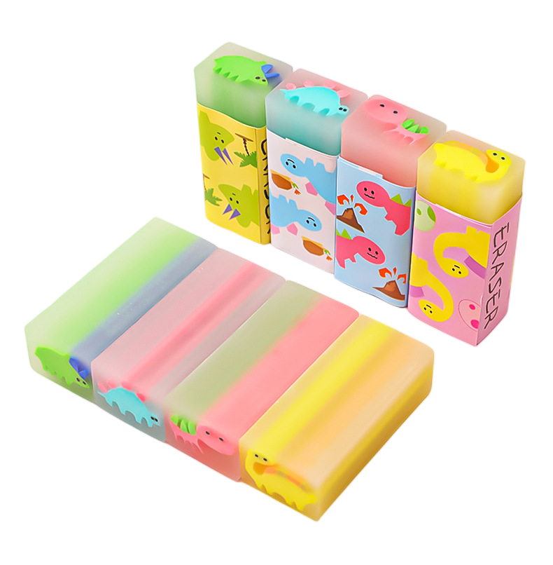 Unicorn Dinosaur Rubbers Pencil Eraser Erasers Rubber for Kids School Stationary Party Favour Bag Fillers Gift Set