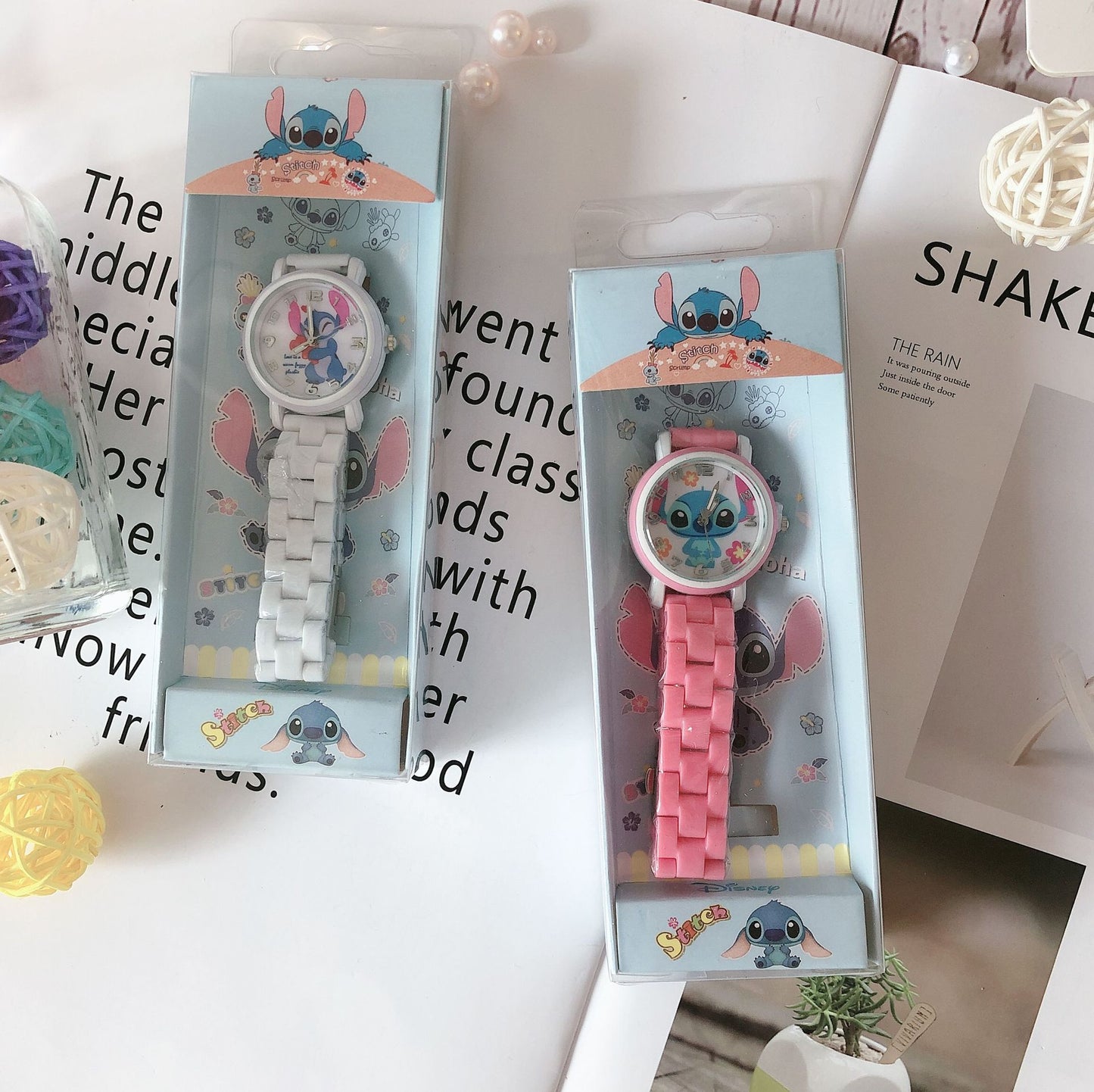 Analogue Quartz Watch with Stainless Steel Strap Bracelet Cats Girls Toddler Watches Gifts for Kids Birthday Gifts Gift Box